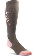 2022 Ariat Ariattek Performance Socks 10040224 - Iron / Pink